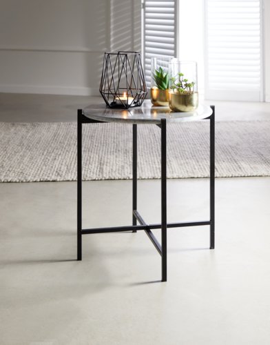 Candle holder NORDIC D16xH19cm black
