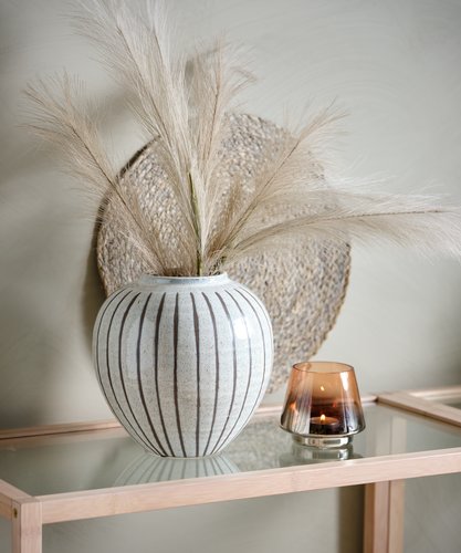 Vase SOFUS D21xH21cm grey/brown