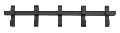 Coat rack GALSTED 5 hooks black