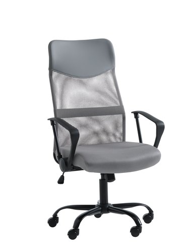 Office chair BILLUM grey mech/black