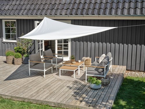 Sun shelter HOLD-AN W360xL360xD360 off-white