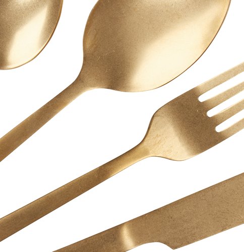 Cutlery set MIKAEL gold 16 pieces