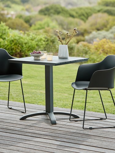 HOBRO L70 table + 2 SANDVED chair black