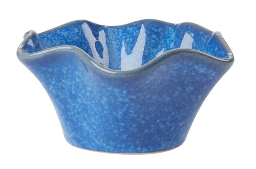 Tealight holder DARIAN D12xH6cm blue