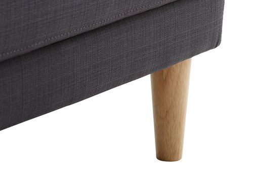 Sofa EGENSE chaise longue dark grey