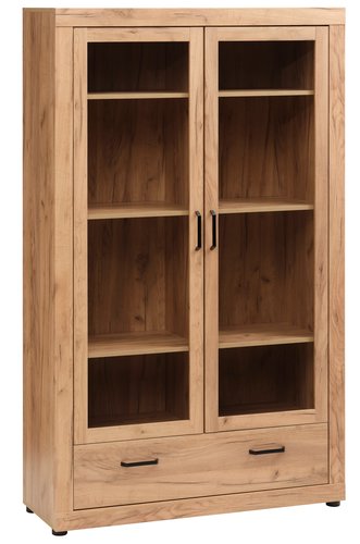 Display cabinet LINTRUP 2 doors oak