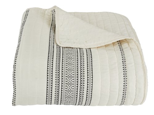 Bed throw KORNVALMUE 220x240 beige/black