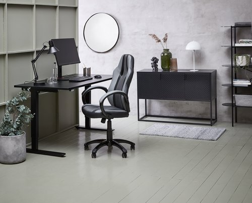 Adjustable desk SLANGERUP 80x160 black