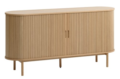Sideboard LYNGVIG 160 cm 2 tambour doors natural oak