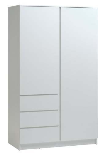 Wardrobe LIMFJORDEN 120x200 combi white