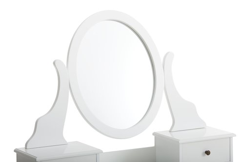 Dressing table MALLING w/mirror 5 drawers white