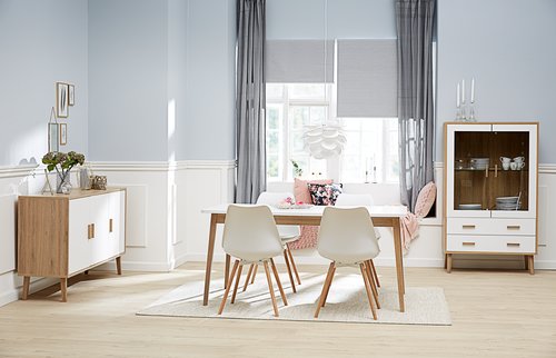 Dining table GAMMELGAB 160/200 oak/white