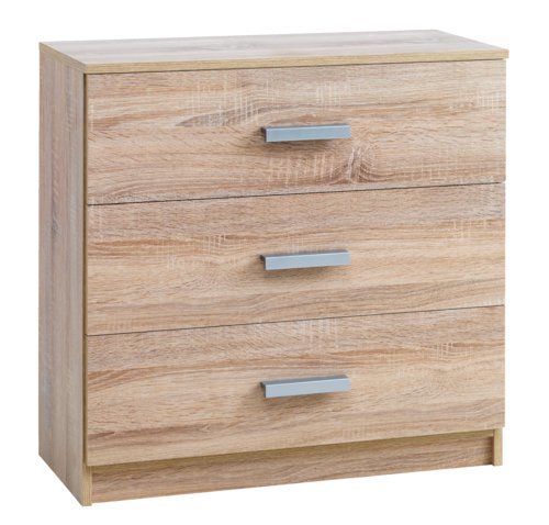 3 drawer chest TAPDRUP oak