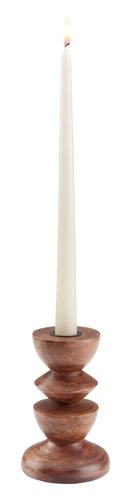Candlestick JANUS D9xH14cm brown