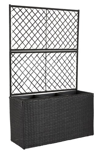 Planter box TRANA W30xL83xH130 black