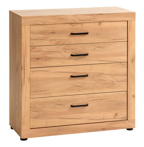 4 drawer chest LINTRUP oak