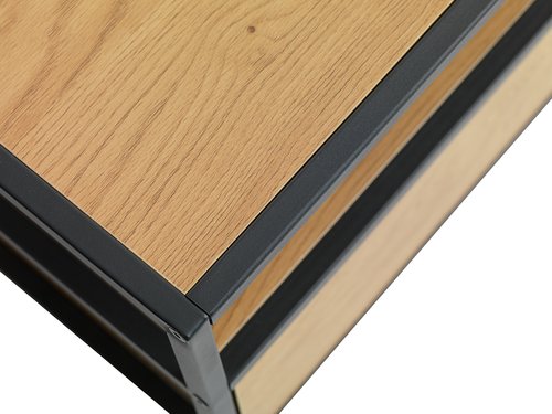 TV bench TRAPPEDAL oak/black