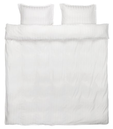 Duvet cover set NELL sateen KNG white