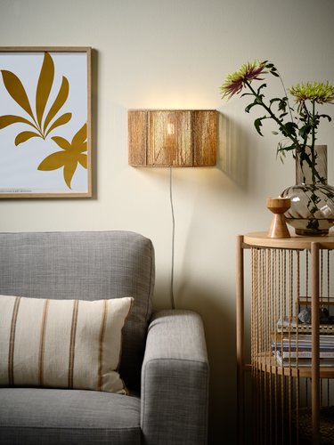 Wall lamp LINUS D25xH16cm Brown