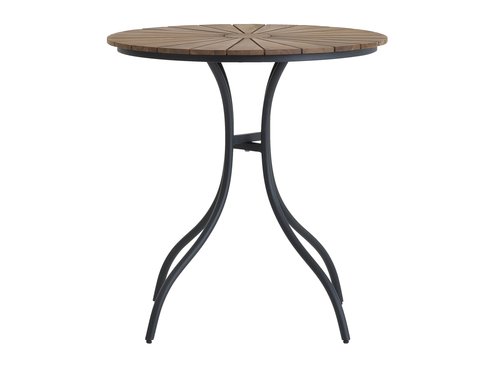 Bistro table BASTRUP D70 hardwood/black
