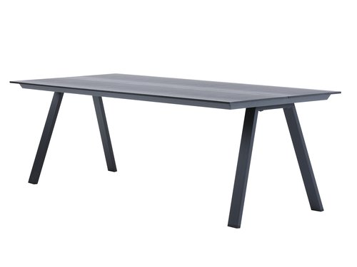 Garden table FAUSING W100xL220 black