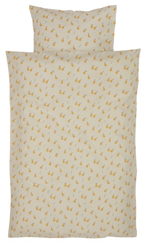Baby duvet cover set OLINE 70x100 yellow