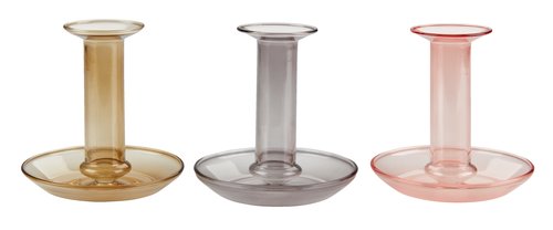 Candlestick EDGAR D10xH10cm assorted