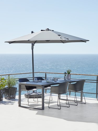 Garden table KOPERVIK W100xL215 grey
