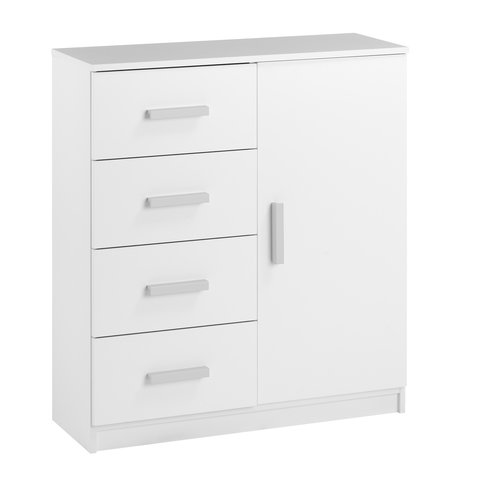 4 drawer 1 door chest TAPDRUP white