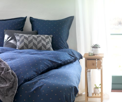 Duvet cover set STELLA sateen Double blue