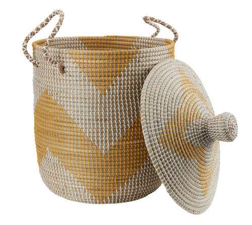Storage box HEDVIG D43xH61cm w/lid