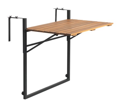 Balcony table INDHOLT W43xL57 hardwood