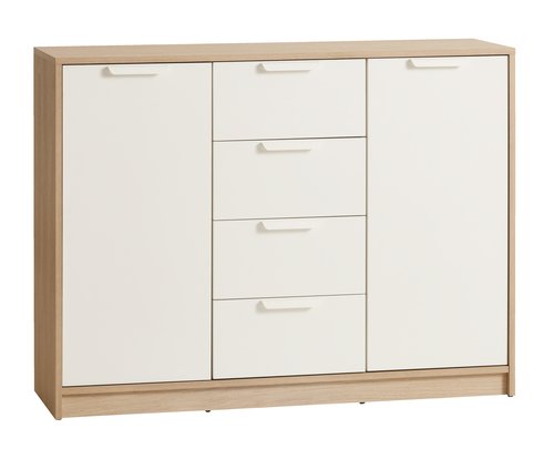 Sideboard JENSLEV 2 doors oak/white
