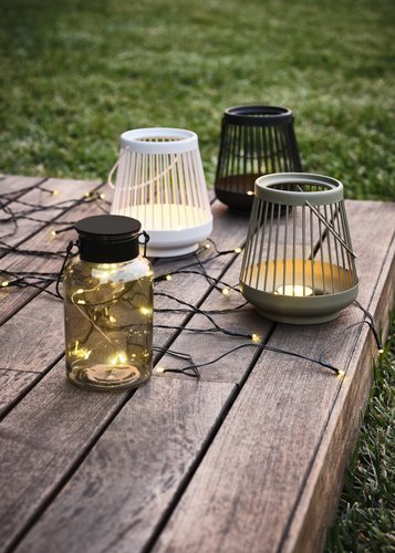 Solar lamp BERGAND D8xH16 smoke