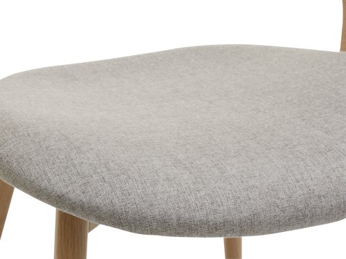 Dining chair HVIDOVRE light oak/l.grey