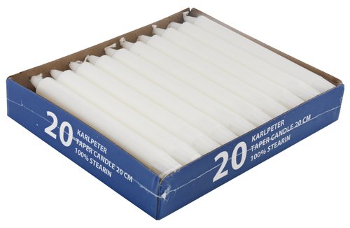 Taper candle KARLPETER H20cm pack of 20
