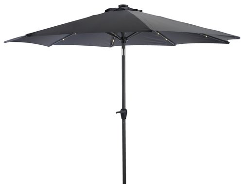 Market parasol ASKIM D300 LED grey