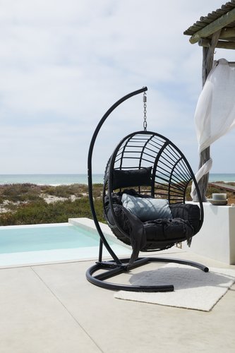 Hanging chair GJERN W118xH184xD106 black