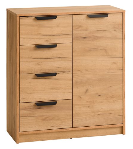 4 drawer 1 door chest JENSLEV oak