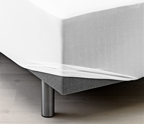 Waterproof Fitted sheet GUNN Single white