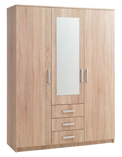 Wardrobe VELLERUP 151x200 combi oak