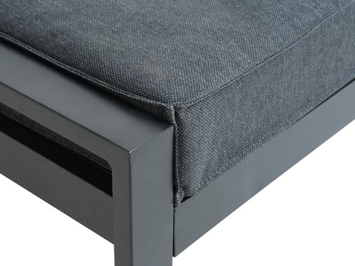 Sun lounger VONGE W75xL210 quick-dry black