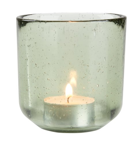 Tealight holder ASLAK D8xH8cm green