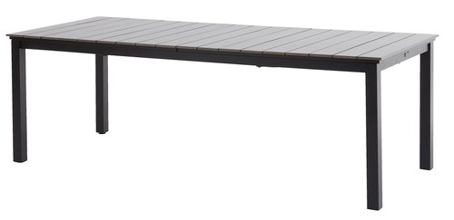 Garden table MOSS W95xL214/315 grey