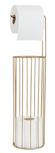 Toilet roll holder ALSTER D12xH49cm brass