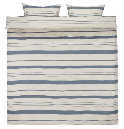 Duvet cover set SILJE Yarn dyed Double navy