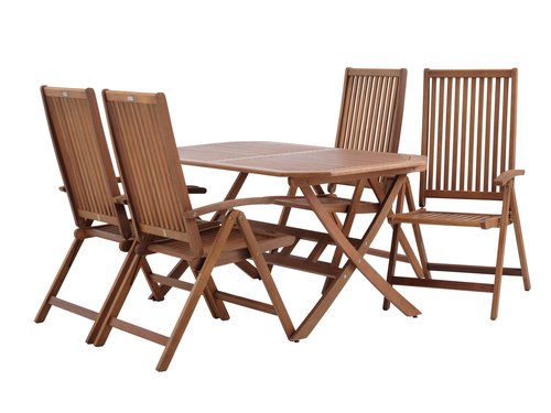FEDDET L150 table + 4 KAMSTRUP chair hardwood