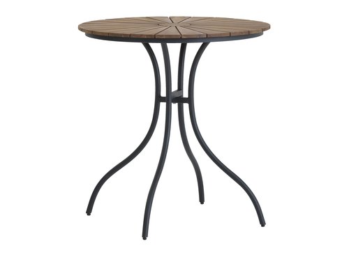 Bistro table BASTRUP D70 hardwood/black