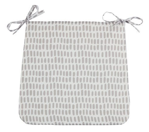 Seat pad AL 34x36x2 grey