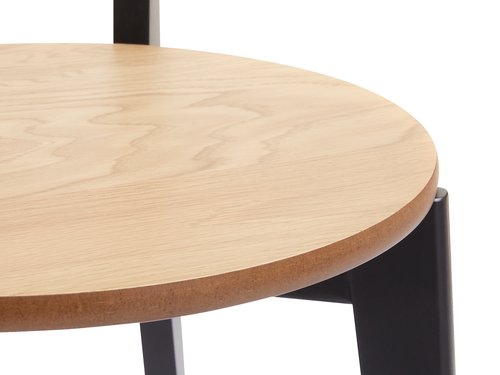 Dining chair JEGIND oak/black